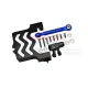 Traxxas XRT Aluminum Servo Mount +Stainless Steel Tie Rod+25T Aluminum Servo Horn - 16pc set - GPM TXM024 Black