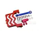 Traxxas XRT Aluminum Servo Mount +Stainless Steel Tie Rod+25T Aluminum Servo Horn - 16pc set - GPM TXM024 Red