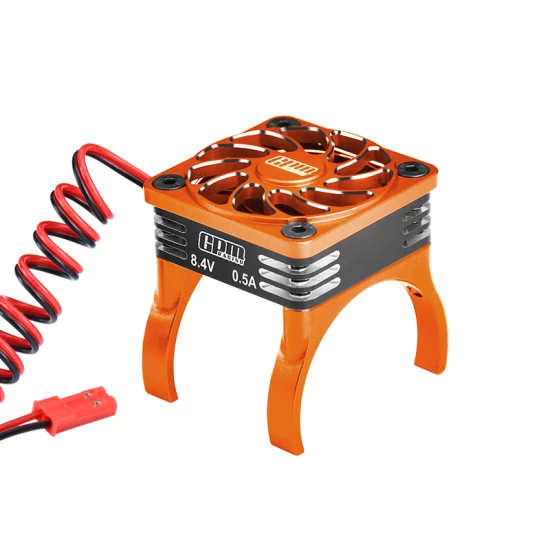 Oranje 6061 aluminium hogesnelheid koelventilator 20.000 RPM geschikt voor 36 mm motor