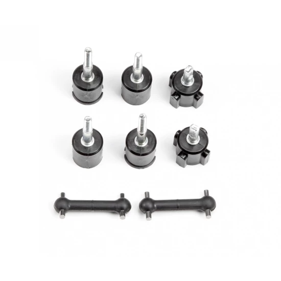 Tt-01/e/r wielas en aandrijfas set (2)