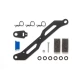 TT-02 FRP-batterijplaat en transponderhouder set