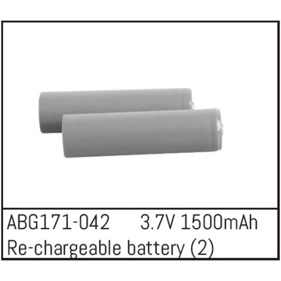 Oplaadbare Li-Ion Batterijen - 3,7V 1500mAh (2 stuks)
