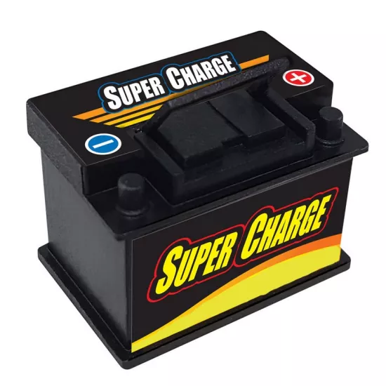 Auto battery dummy 2x3cm schaal 1/10