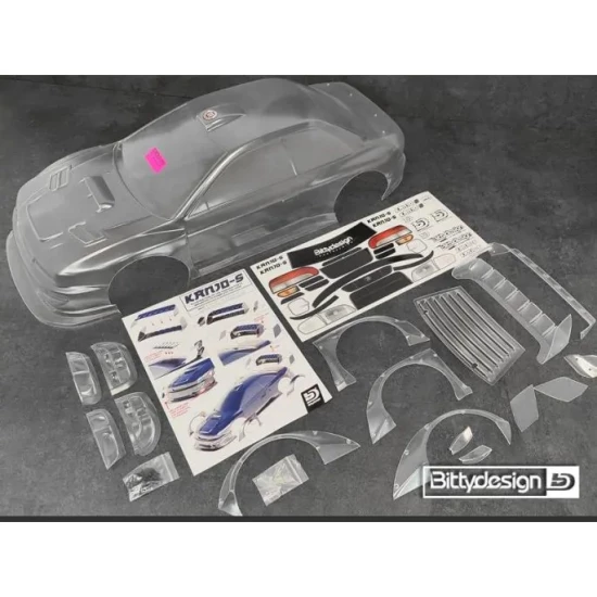 Bittydesign KANJO-N 1/7 clear body for ARRMA Infraction/Limitless, Pre-Cut, 1.5mm