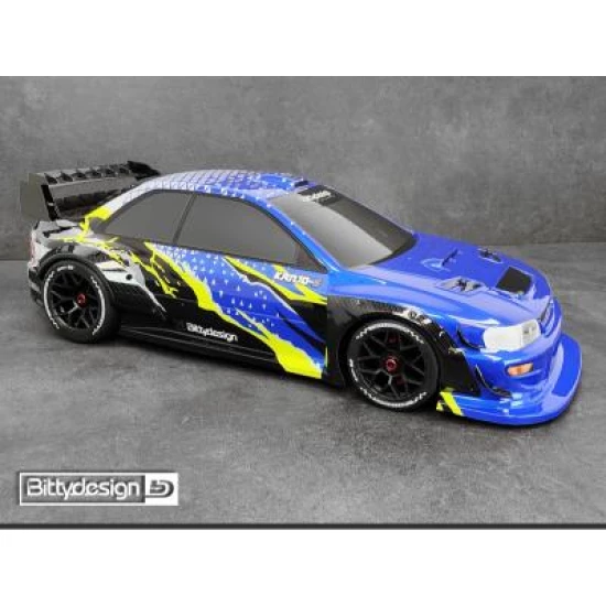 Bittydesign KANJO-S 1/7 gespoten kap voor  ARRMA Infraction/Limitless, voorgesneden, 1.5mm 