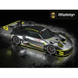 Bittydesign P-GT3R 1/7 transparante body voor ARRMA Infraction Limitless, Voor gesneden, 1.5mm