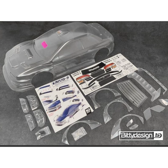 Bittydesign KANJO-S 1/7 transparante body voor ARRMA Felony, voorgeknipt, 1,5 mm