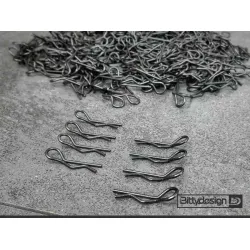 Bittydesign 1/10 Body Clips Kit 8pcs (4x Left + 4x Right) - Black