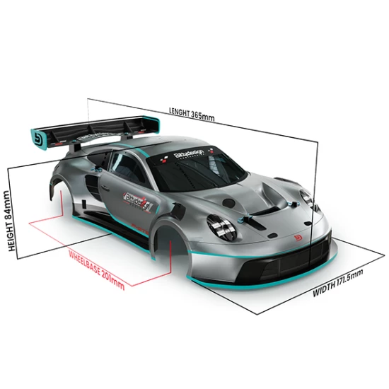 Bittydesign GT12 body P-GT3R for 1/12 Supastox class