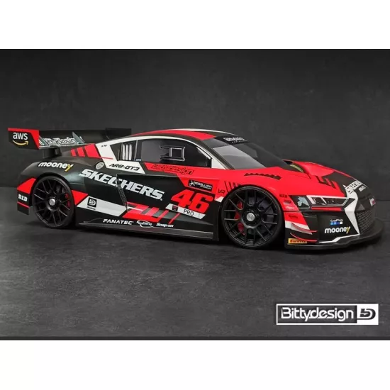 Bittydesign AR8-GT3  1/8 GT clear body 360mm, long wheelbase (LWB), 1.5mm thick
