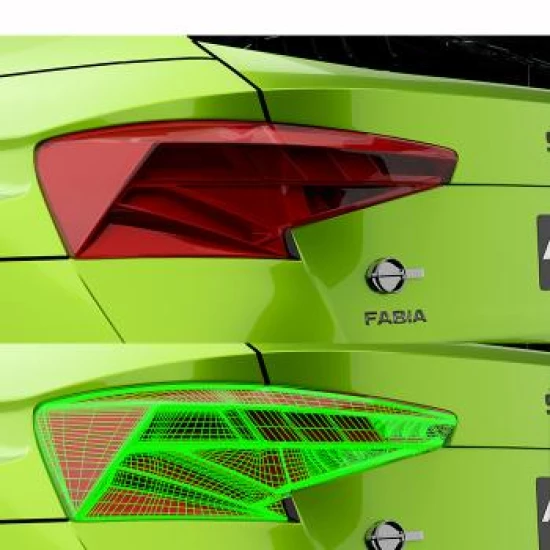SKODA Fabia RS Rally2 1/10 190mm body light weight 0.8MM