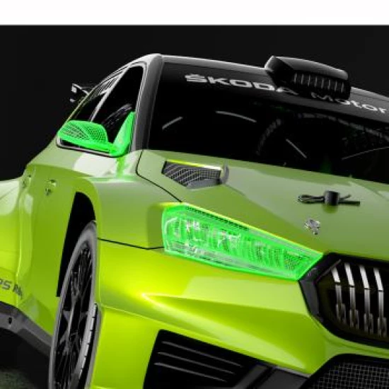 SKODA Fabia RS Rally2 1/10 190mm body light weight 0.8MM