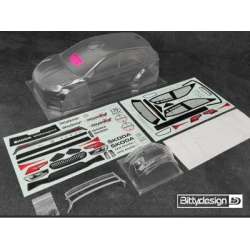 SKODA Fabia RS Rally2 1/10 190mm body light weight 0.8MM