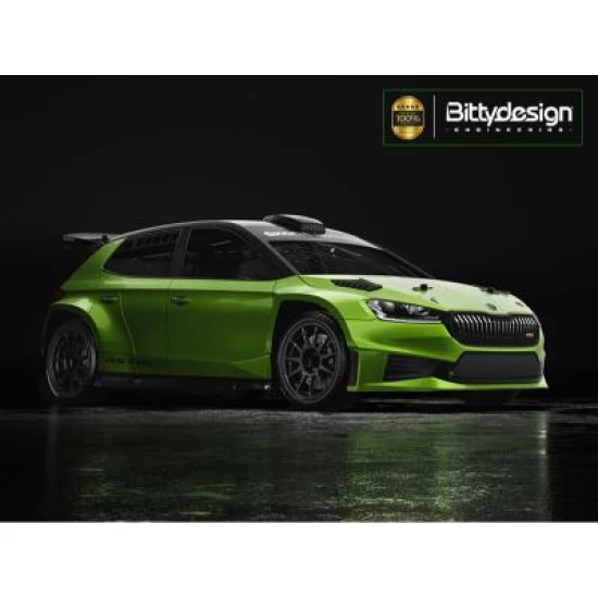 SKODA Fabia RS Rally2 1/10 190mm body light weight 0.8MM