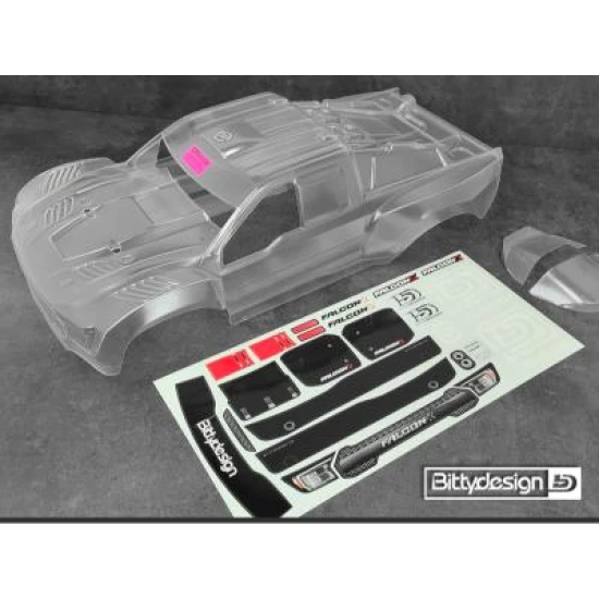 Bittydesign FALCON-X 1/7 clear body for ARRMA Mojave 6S BLX, Pre-cut, 1.5mm