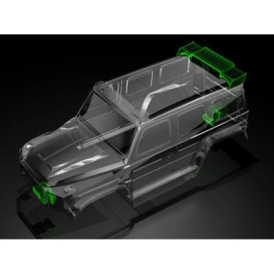 Bittydesign W464 1/18 clear body for TRAXXAS TRX-4M, Pre-cut