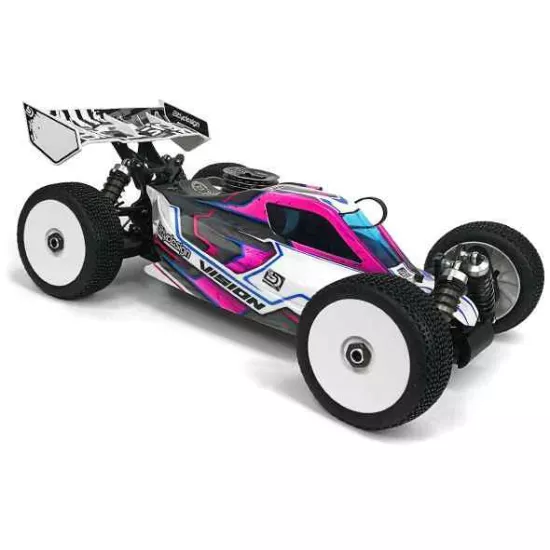 Bittydesign Vision clear 1/8 buggy body Mugen MBX8 Pre-cut Nitro