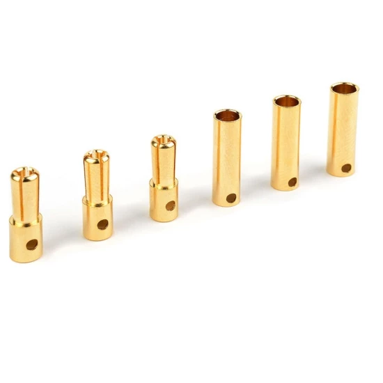Castle Creations Bullet Connectors 4mm (3 sets M plus F)
