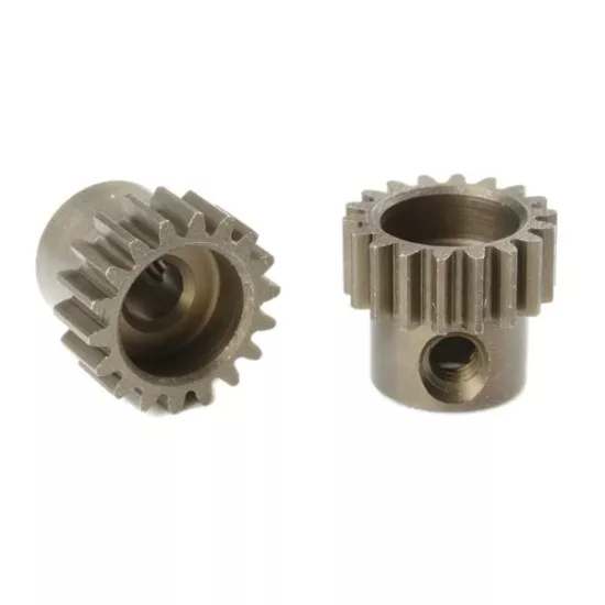 Team Corally  48 DP Motortandwiel Kort Gehard staal 18 Tanden Motoras dia 3.17mm