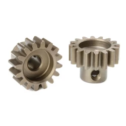 Team Corally M1.0 Stalen Pinion Kort Gehard 16 Tanden, Asdiameter 5mm