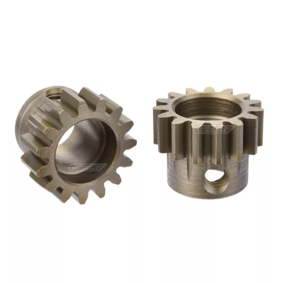 Team Corally - M1.0 Pinion – Short Wide Teeth – Hardened Steel - 15 Teeth - Shaft Dia. 8mm