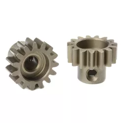 Team Corally - M1.0 Pinion – Short Wide Teeth – Hardened Steel - 17 Teeth - Shaft Dia. 8mm