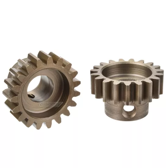 Team Corally - M1.0 Pinion – Short Wide Teeth – Hardened Steel - 19 Teeth - Shaft Dia. 8mm