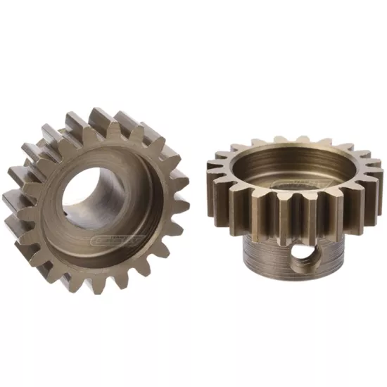 Team Corally - M1.0 Pinion – Short Wide Teeth – Hardened Steel - 20 Teeth - Shaft Dia. 8mm