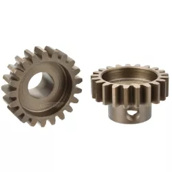 Team Corally - M1.0 Pinion – Short Wide Teeth – Hardened Steel - 21 Teeth - Shaft Dia. 8mm