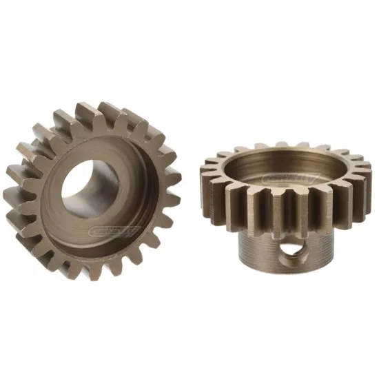 Team Corally - M1.0 Pinion – Short Wide Teeth – Hardened Steel - 21 Teeth - Shaft Dia. 8mm