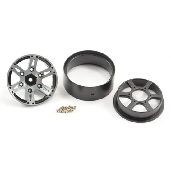 Fastrax 1.9 zware 6-spaaks aluminium beadlock velgen 4 stuks