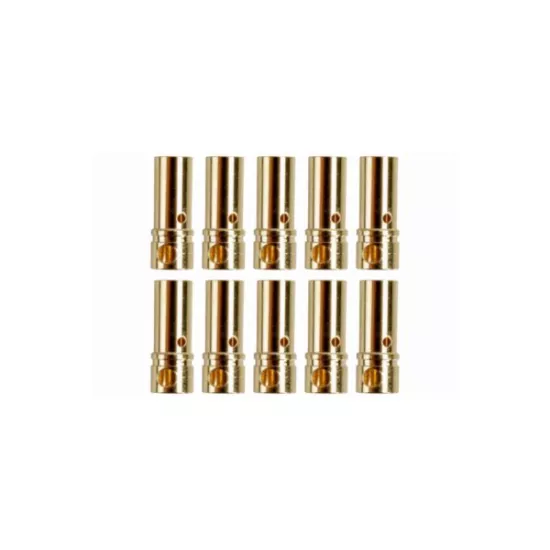 3.5mm Goud contacten bussen 10 stuks