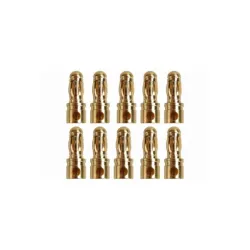 3.5mm Goud contacten stekkers 10 stuks