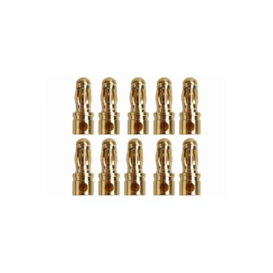 3.5mm Goud contacten stekkers 10 stuks