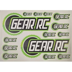 Stickers GearRC voorgesneden 215x155mm
