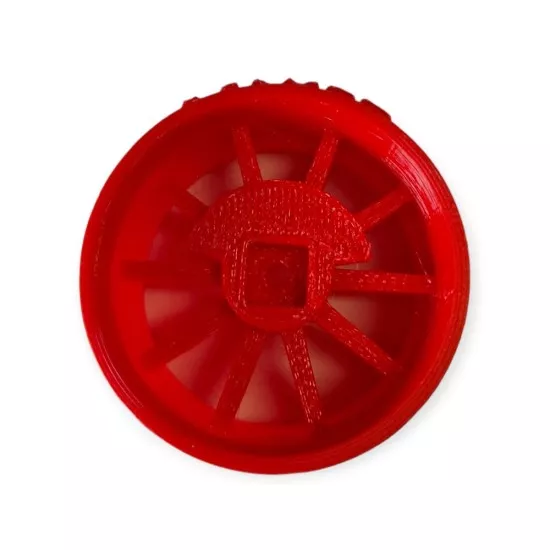 Stuurwiel voor Traxxas TQi 3d geprint rood