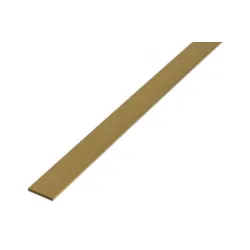 Messing Massief vlak staf 8x4 mm , lengte 50 cm