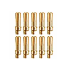 Goudcontact stekkers rond 5 mm 10 stuks