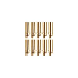 Goudcontact bussen rond 5 mm 10 stuks