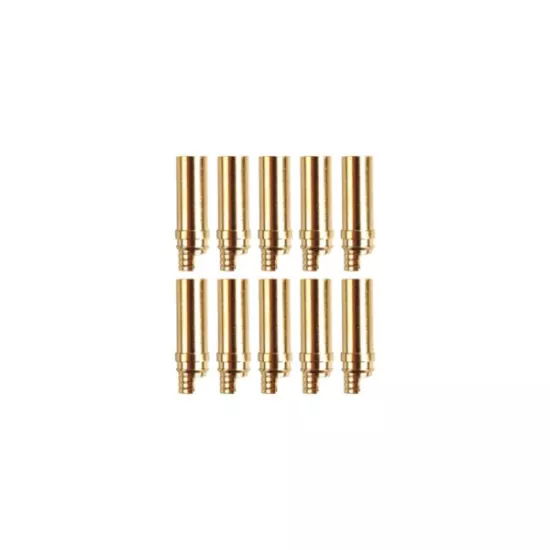 Goudcontact bussen rond 5 mm 10 stuks