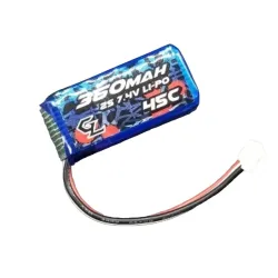 GL RACING GBY003 2S 360mAh Lipo battery pack