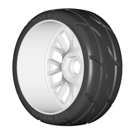 1:8 GT T03 REVO XM7 Medium Gemonteerd op nieuwe 20-spaaks stijve witte velg  1 Paar