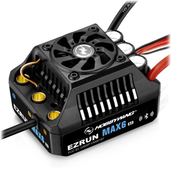 Hobbywing EzRun MAX6 G2,200A, 1/6 ESC Waterpr, #HW30105100