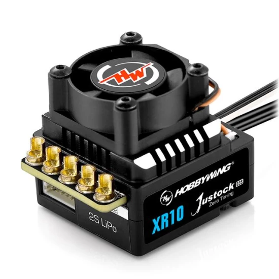 Hobbywing Xerun XR10 Justock G3S Brushless esc 60A, 2s LiPo, BEC 4A