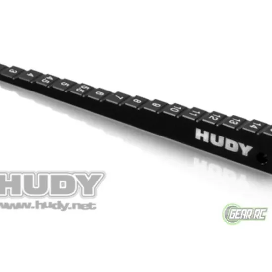 HUDY RIDE HEIGHT GAUGE 2.0~15.0MM - 1/8 ON-ROAD, 1/10 NITRO & 1/10 OFF-ROAD CARPET