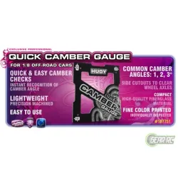 Hudy Quick Camber Gauge 1/8 Off-Road 2, 3, 4deg, H107751