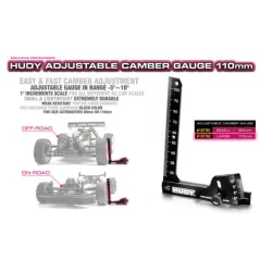 HUDY ADJUSTABLE CAMBER GAUGE 110MM