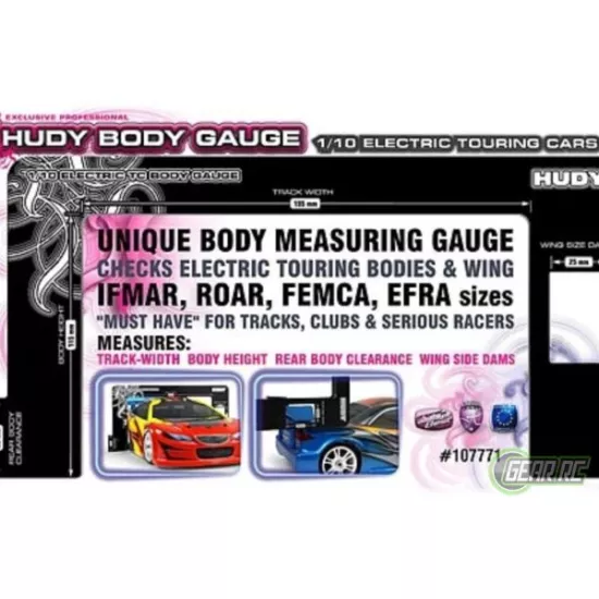 Hudy Body Gauge 1/10 Electric Touring Cars, H107771