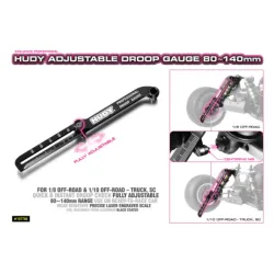 HUDY ADJUSTABLE DOWNSTOP GAUGE 80~140MM