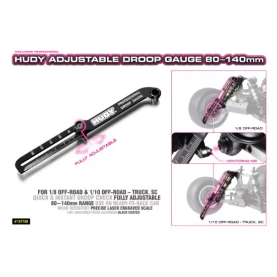 HUDY ADJUSTABLE DOWNSTOP GAUGE 80~140MM